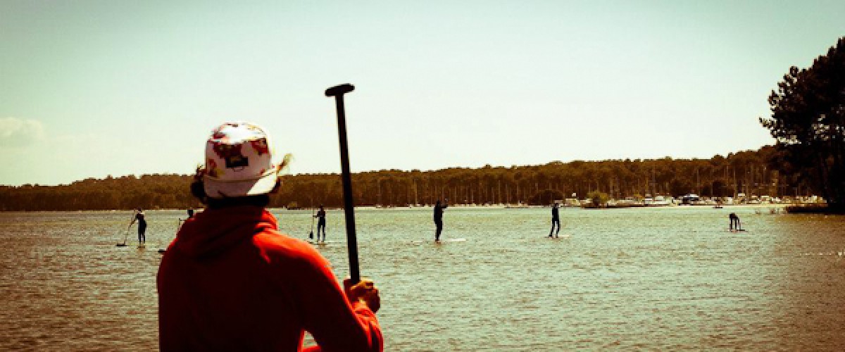 Balade en Stand-Up Paddle sur le lac de Biscarrosse