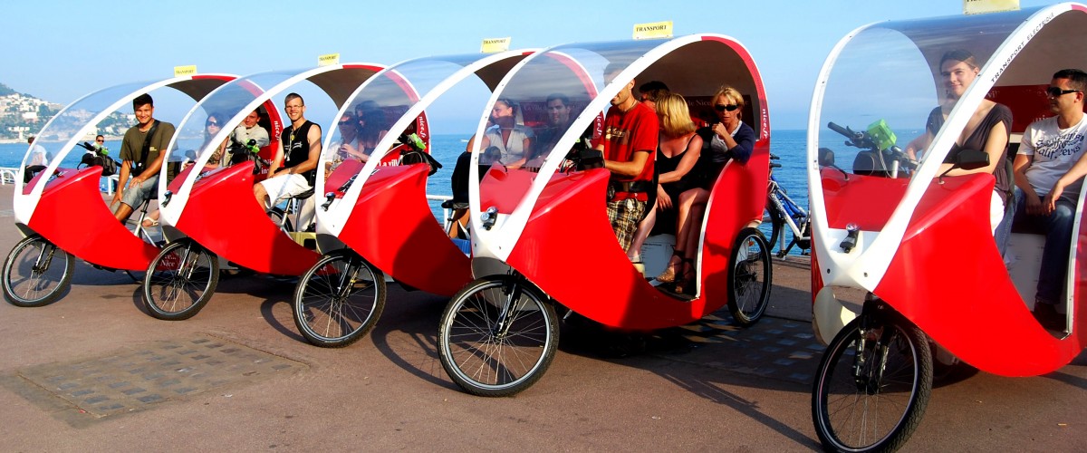 Visite guidée fun et culturelle de Nice en cyclo électrique