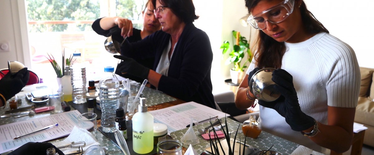 Atelier cosmétique naturel maison DIY à Montpellier