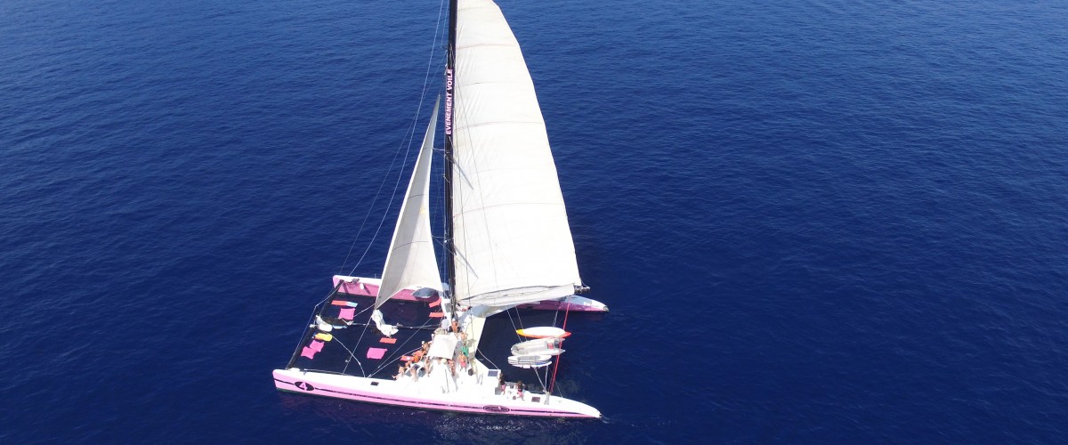 Balade en catamaran dans le Golfe de Saint-Tropez