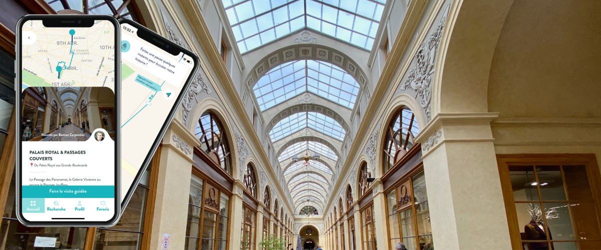 Palais Royal & Passages Couverts, visite audio-guidée sur smartphone à Pied